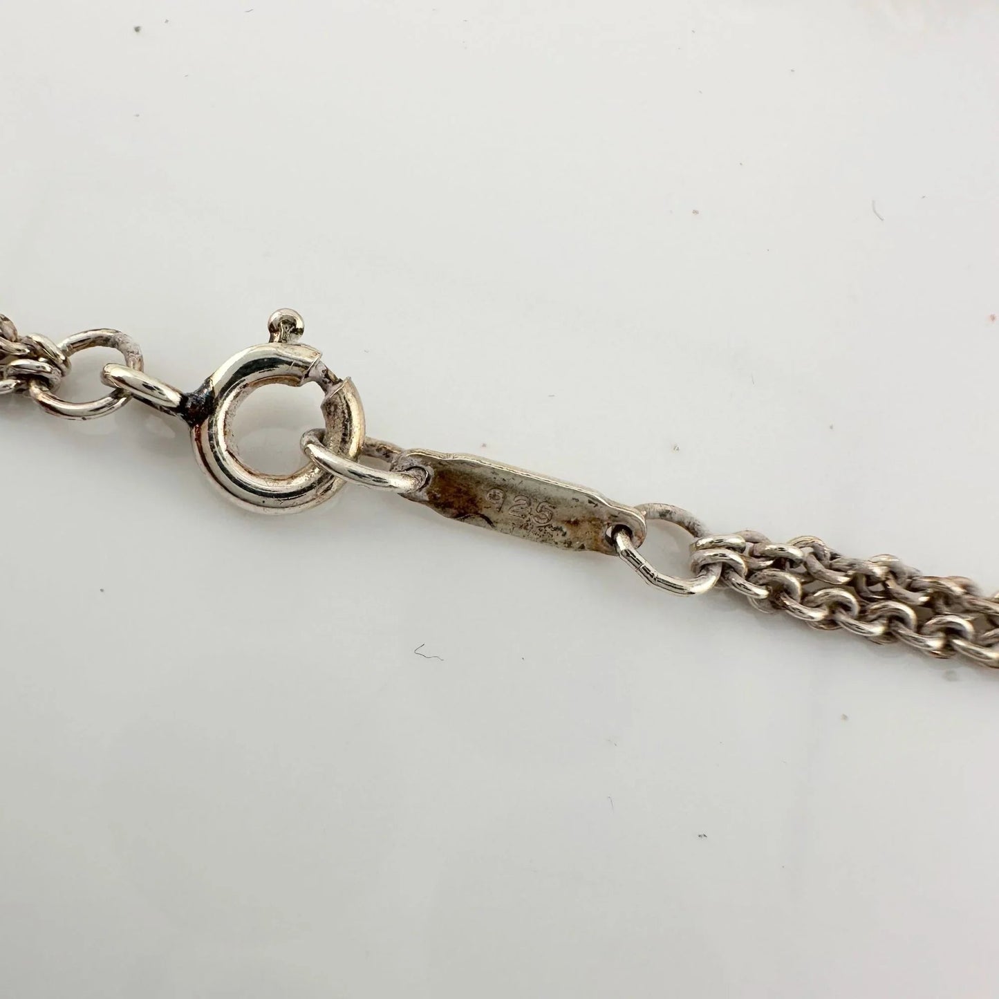 Tiffany & Co Infinity Double Chain Pendant and Necklace in Sterling SIlver - A+ Stuff