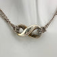 Tiffany & Co Infinity Double Chain Pendant and Necklace in Sterling SIlver - A+ Stuff