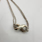 Tiffany & Co Infinity Double Chain Pendant and Necklace in Sterling SIlver - A+ Stuff
