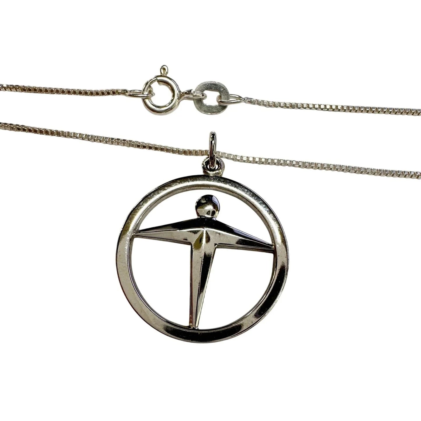 Tiffany & Co. Man Power / Unity Pendant on 16" Sterling Chain - Tiffany & Co. - Pendant with Necklace - A+ Stuff