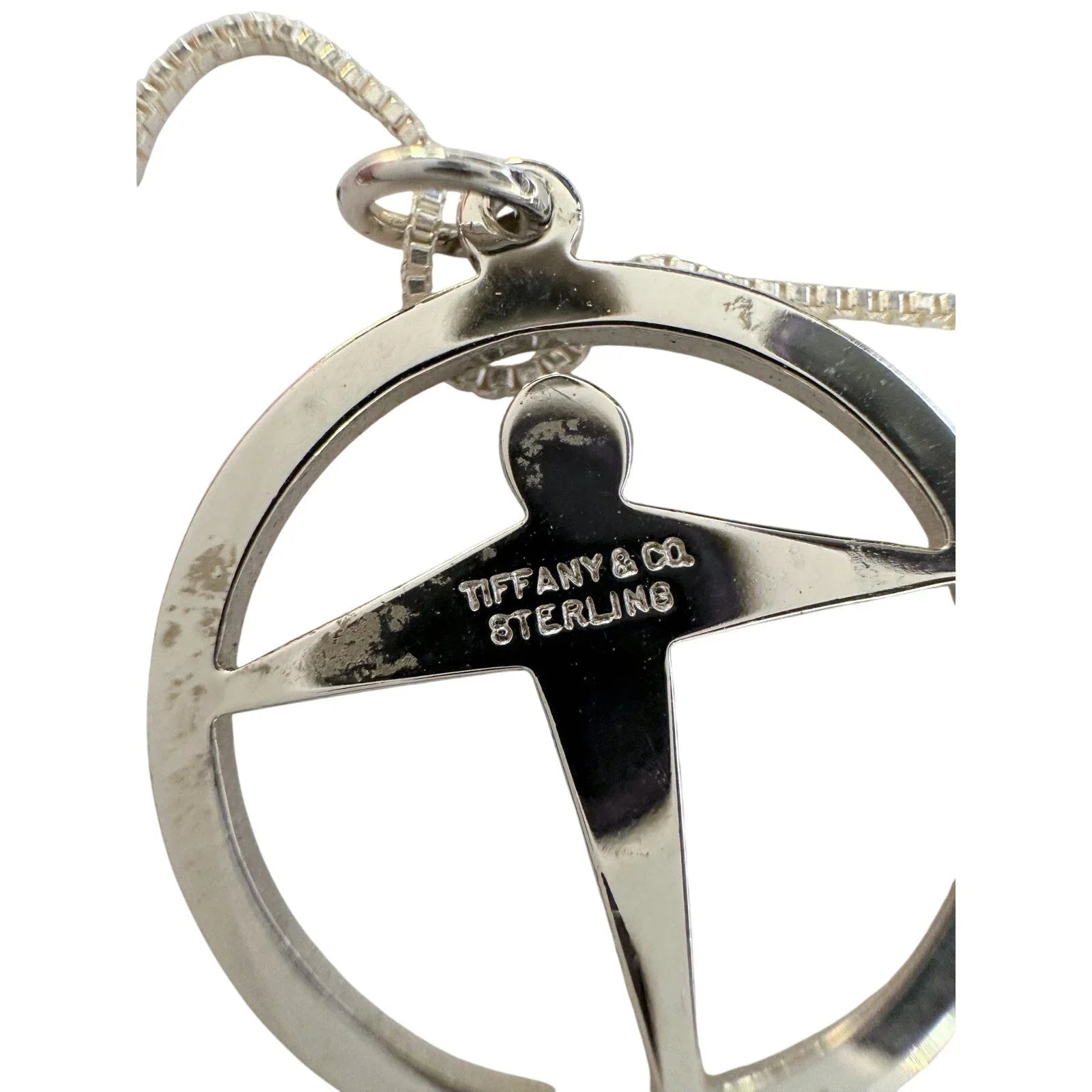Tiffany & Co. Man Power / Unity Pendant on 16" Sterling Chain - Tiffany & Co. - Pendant with Necklace - A+ Stuff