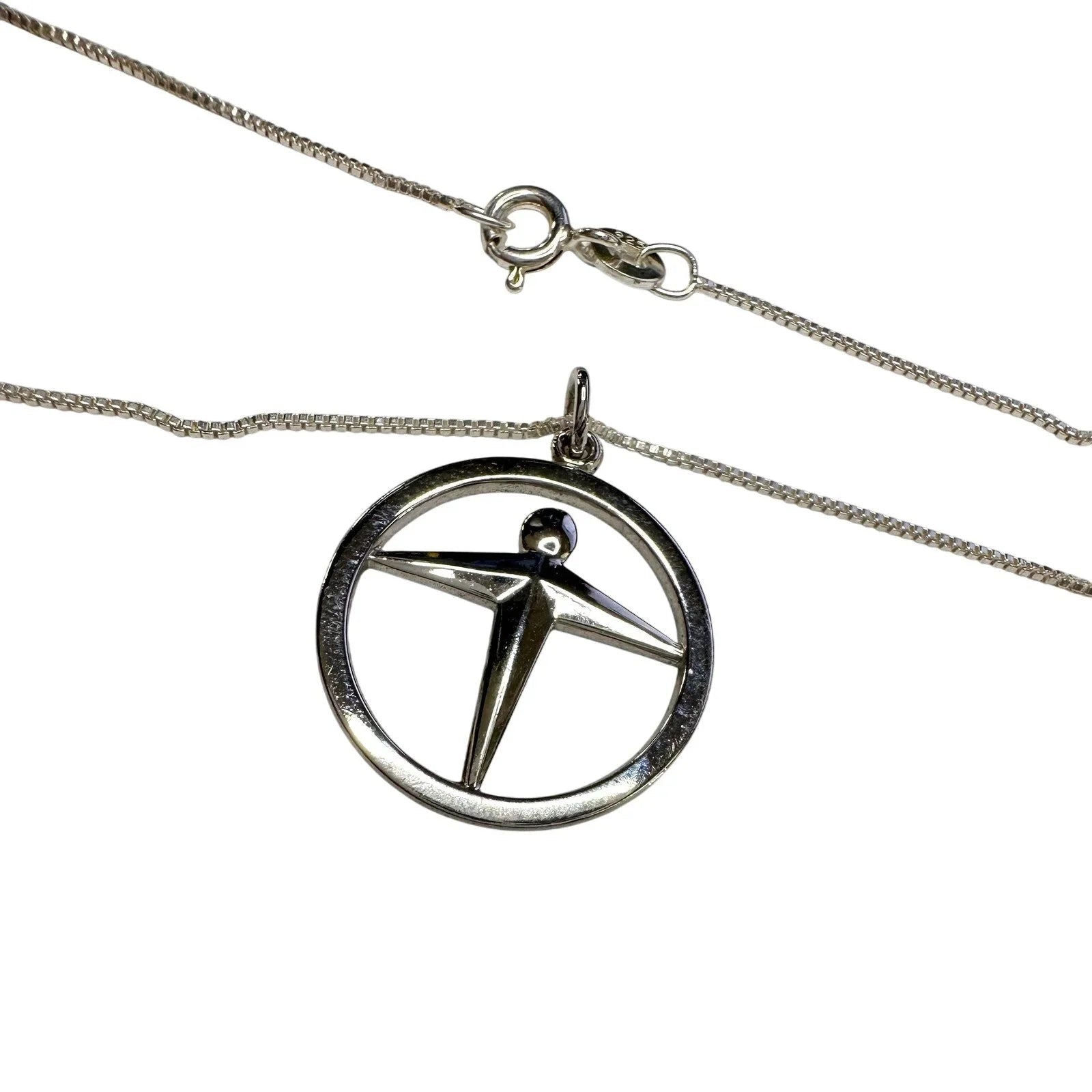 Tiffany & Co. Man Power / Unity Pendant on 16" Sterling Chain - Tiffany & Co. - Pendant with Necklace - A+ Stuff