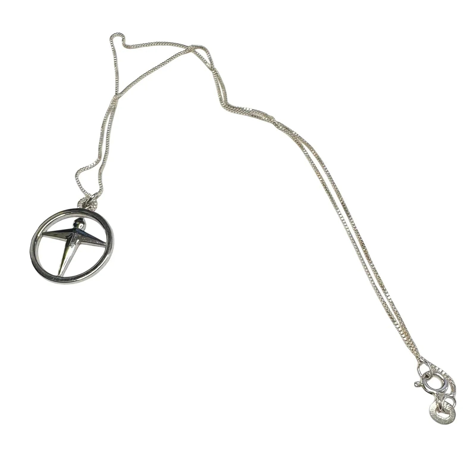 Tiffany & Co. Man Power / Unity Pendant on 16" Sterling Chain - Tiffany & Co. - Pendant with Necklace - A+ Stuff