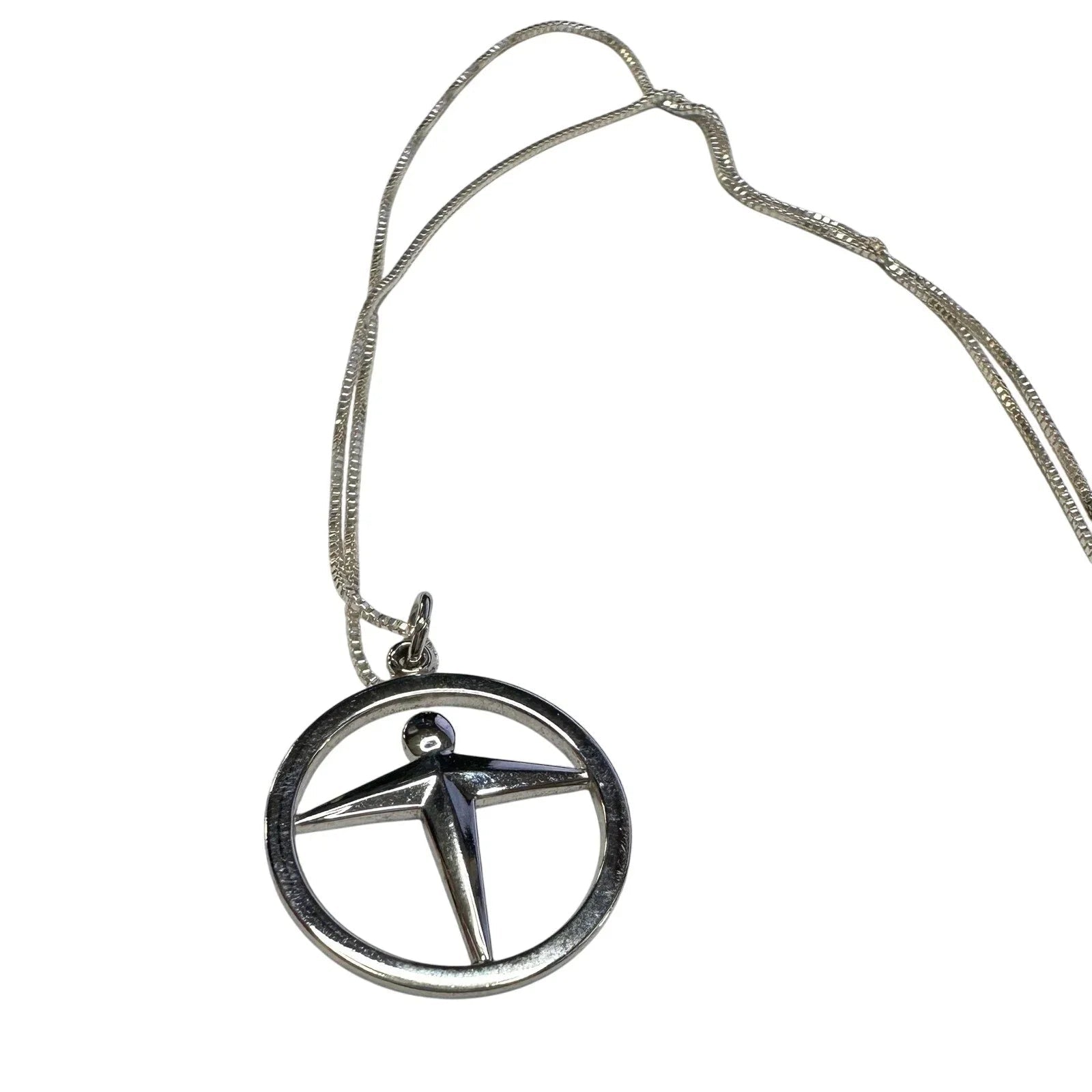 Tiffany & Co. Man Power / Unity Pendant on 16" Sterling Chain - Tiffany & Co. - Pendant with Necklace - A+ Stuff