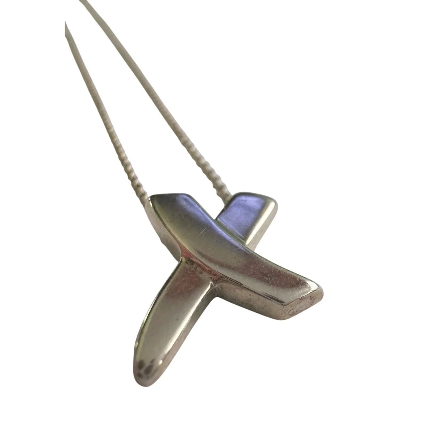 Tiffany & Co. Paloma Picasso Graffiti X Necklace Sterling 16" - Tiffany & Co. - Necklace with Pendant - A+ Stuff