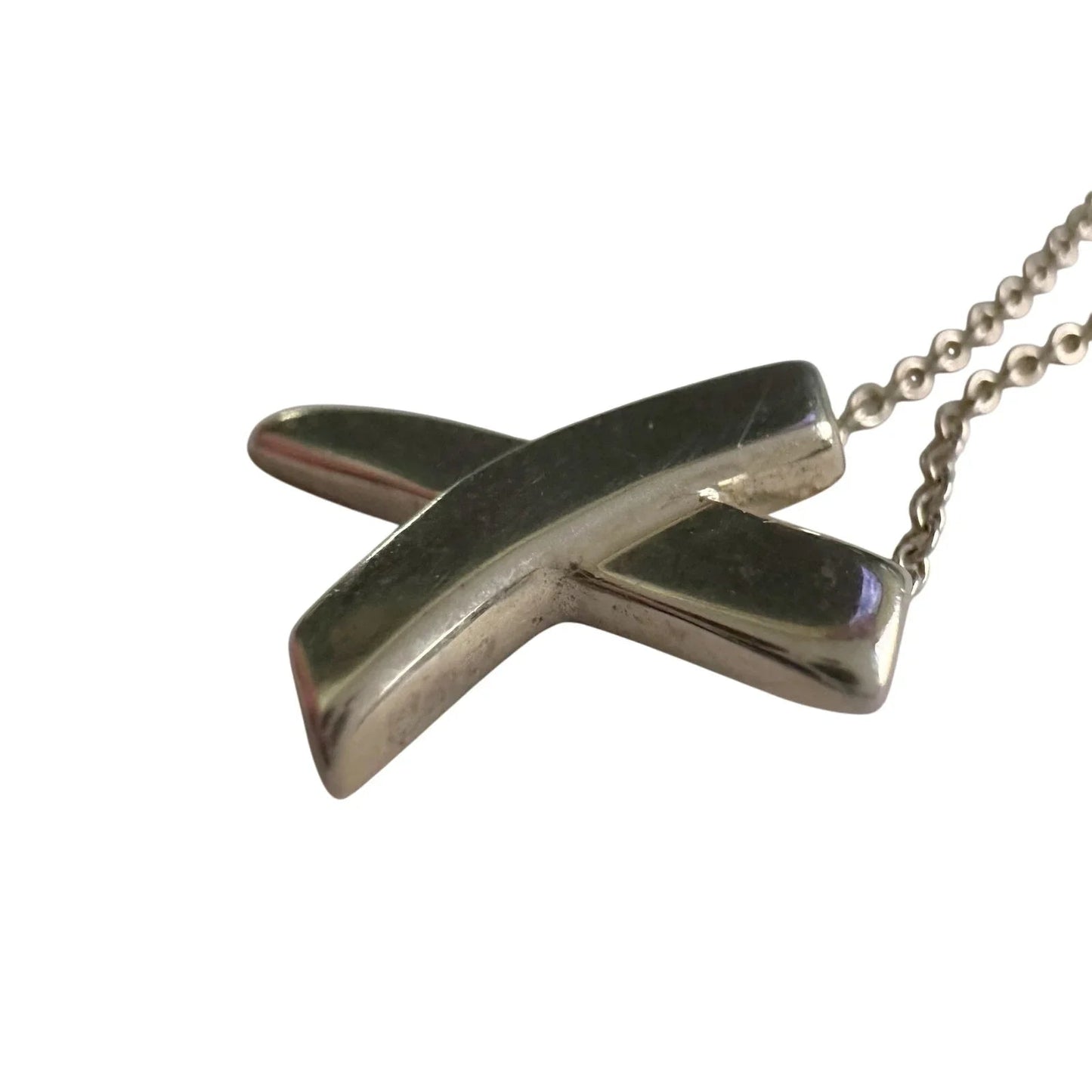 Tiffany & Co. Paloma Picasso Graffiti X Necklace Sterling 16" - Tiffany & Co. - Necklace with Pendant - A+ Stuff