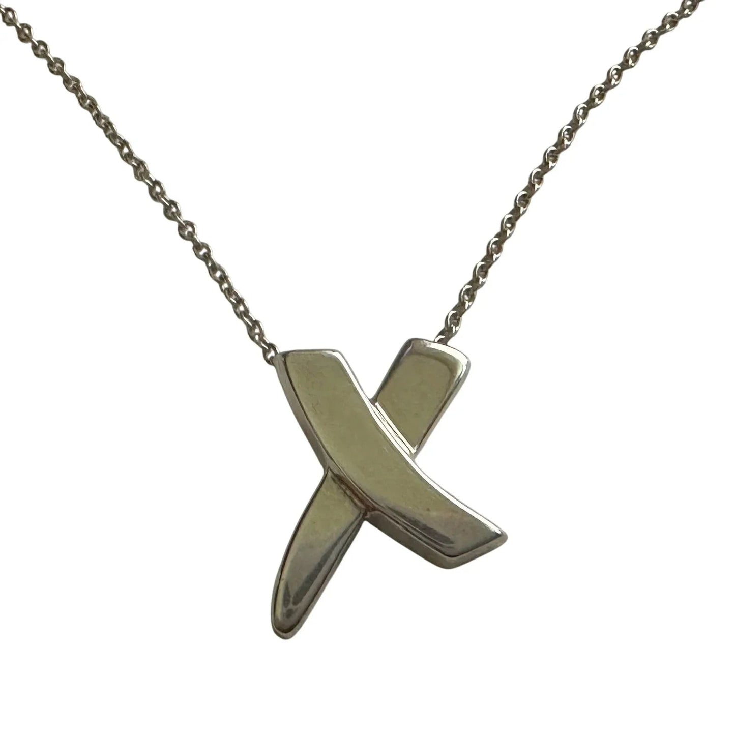 Tiffany & Co. Paloma Picasso Graffiti X Necklace Sterling 16" - Tiffany & Co. - Necklace with Pendant - A+ Stuff