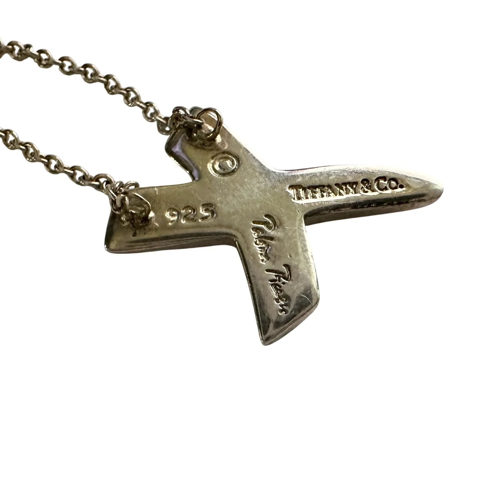 Tiffany & Co. Paloma Picasso Graffiti X Necklace Sterling 16" - Tiffany & Co. - Necklace with Pendant - A+ Stuff
