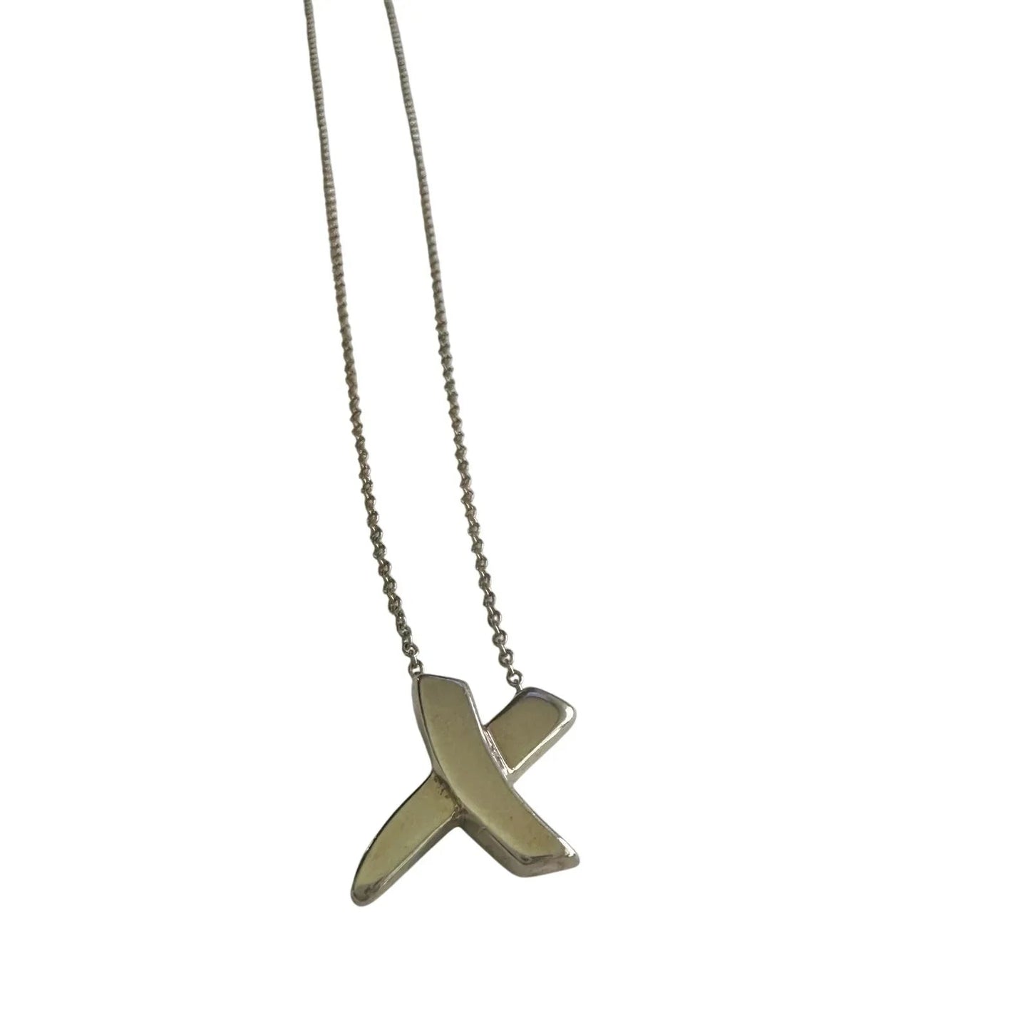 Tiffany & Co. Paloma Picasso Graffiti X Necklace Sterling 16" - Tiffany & Co. - Necklace with Pendant - A+ Stuff