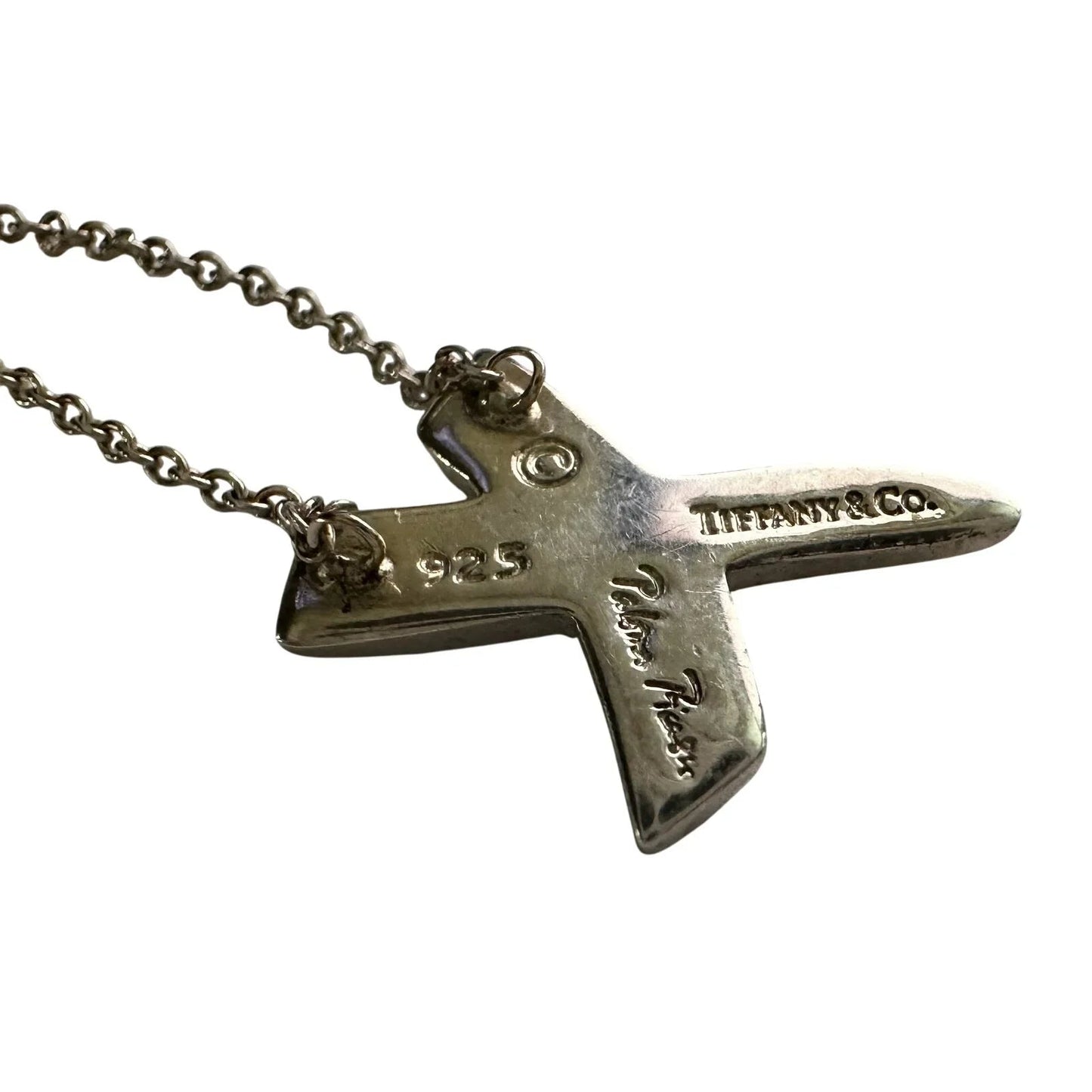 Tiffany & Co. Paloma Picasso Graffiti X Necklace Sterling 16" - Tiffany & Co. - Necklace with Pendant - A+ Stuff
