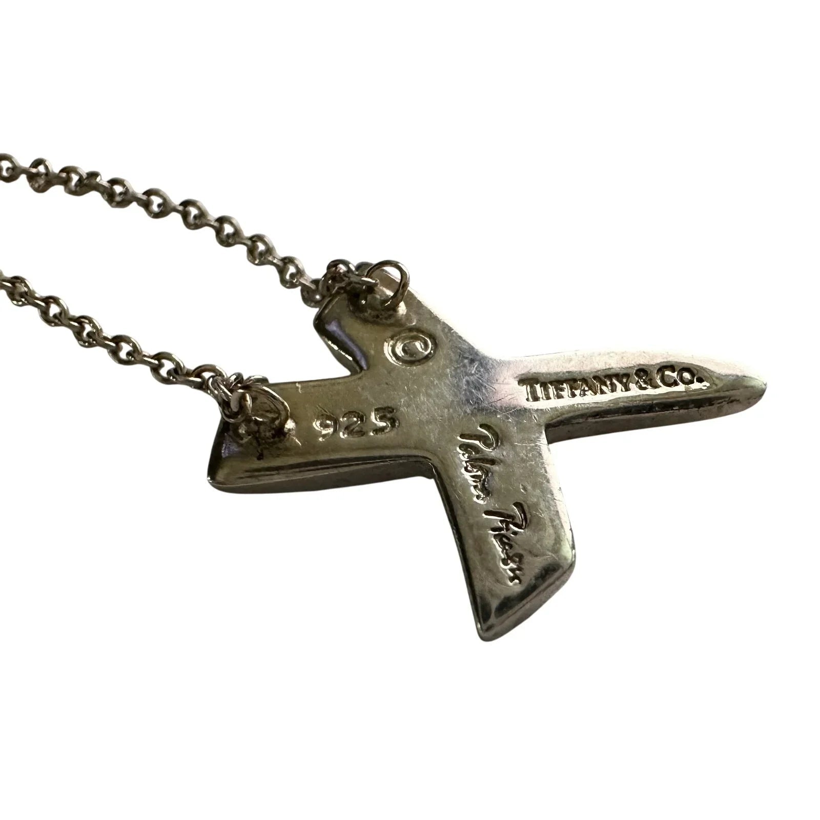 Tiffany & Co. Paloma Picasso Graffiti X Necklace Sterling 16" - Tiffany & Co. - Necklace with Pendant - A+ Stuff