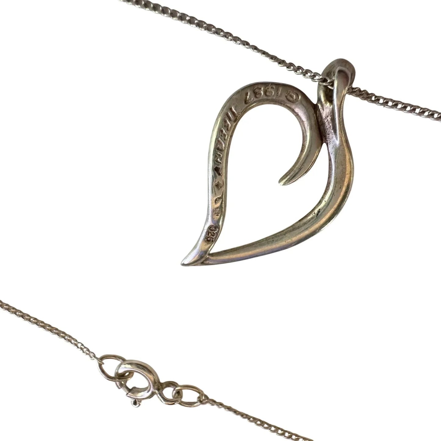 Tiffany & Co Sterlilng Open Leaf Necklace - Tiffany & Co. - Necklace with Pendant - A+ Stuff