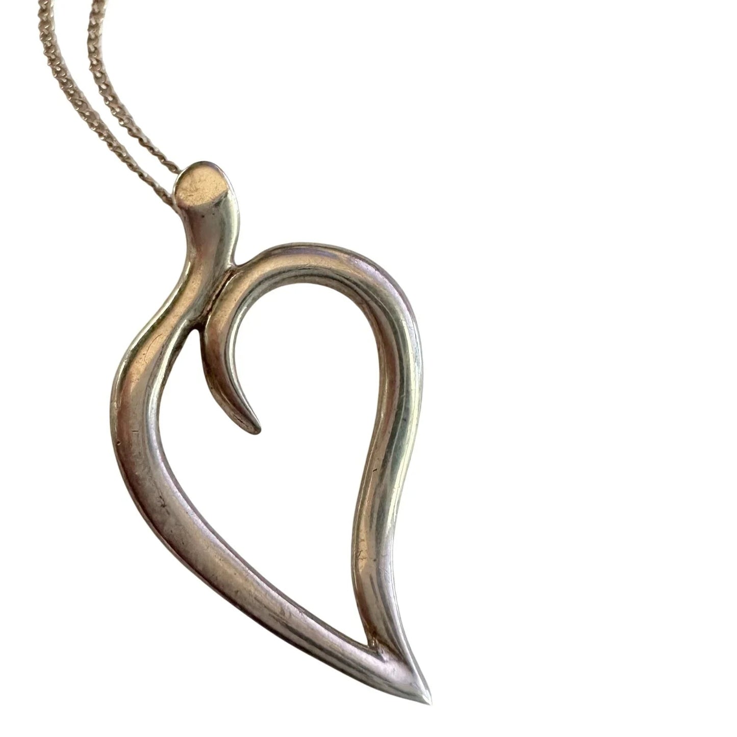 Tiffany & Co Sterlilng Open Leaf Necklace - Tiffany & Co. - Necklace with Pendant - A+ Stuff