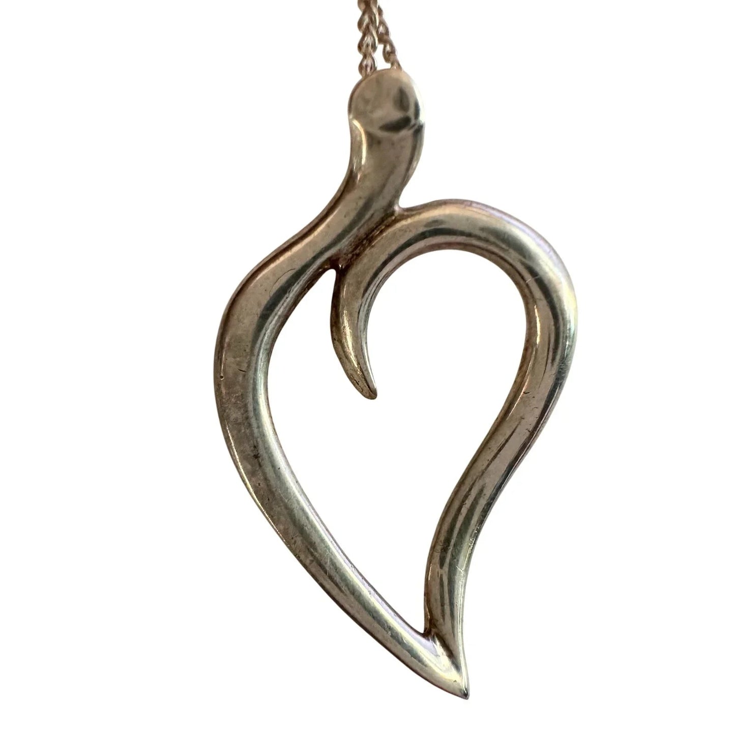 Tiffany & Co Sterlilng Open Leaf Necklace - Tiffany & Co. - Necklace with Pendant - A+ Stuff