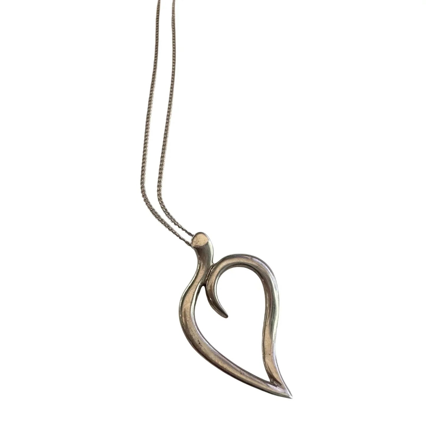 Tiffany & Co Sterlilng Open Leaf Necklace - Tiffany & Co. - Necklace with Pendant - A+ Stuff