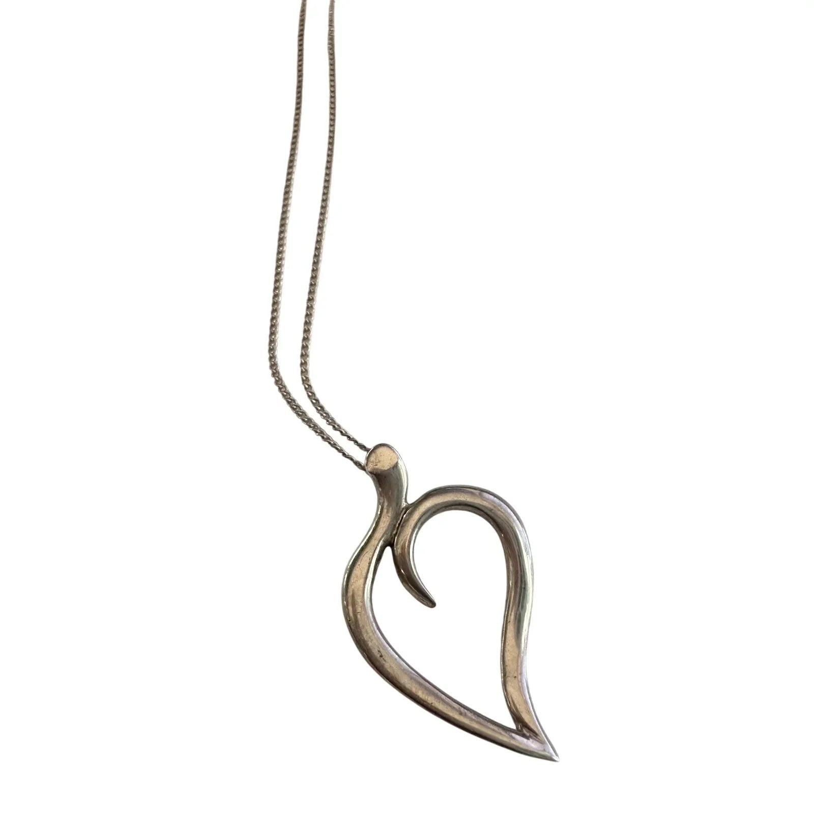 Tiffany & Co Sterlilng Open Leaf Necklace - Tiffany & Co. - Necklace with Pendant - A+ Stuff