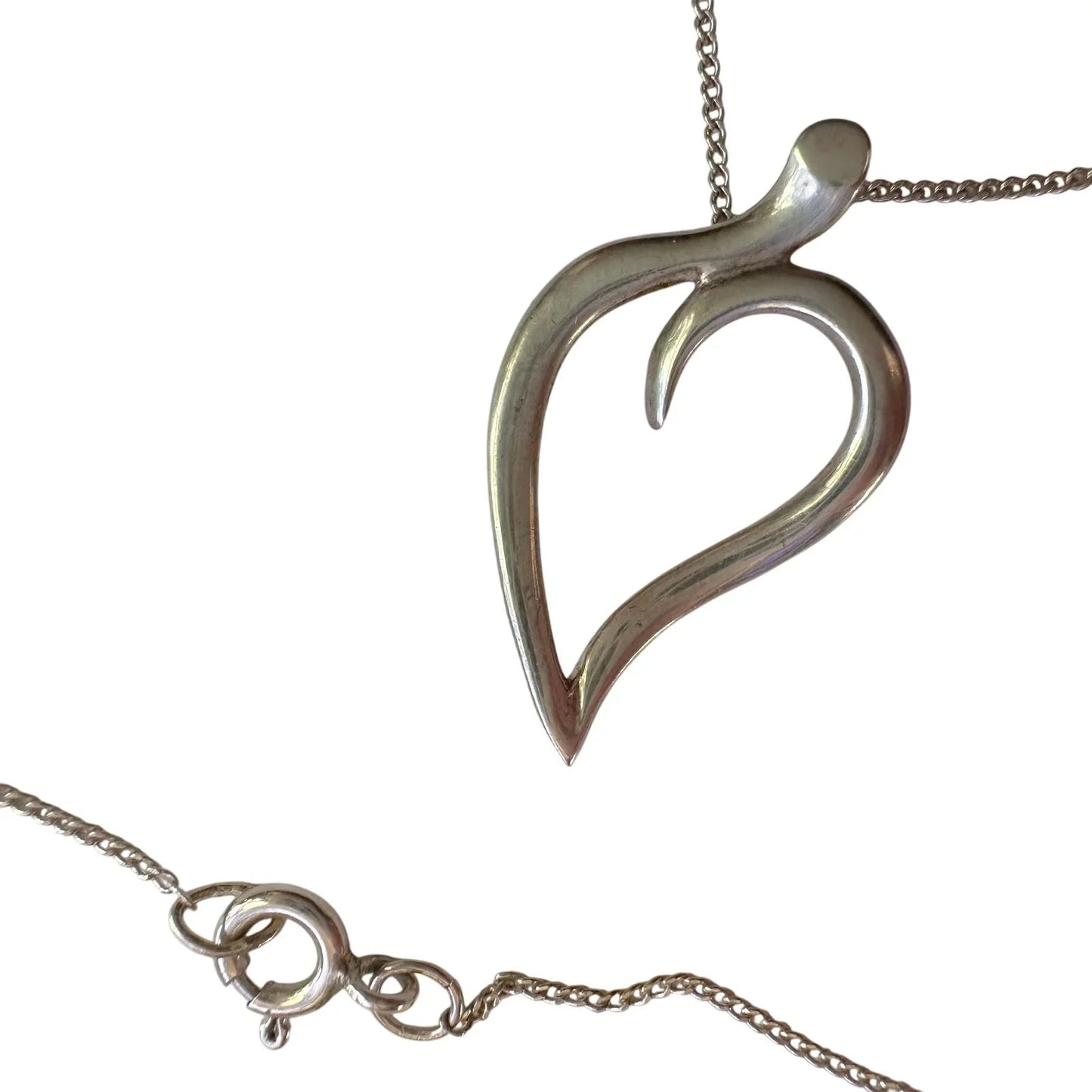 Tiffany & Co Sterlilng Open Leaf Necklace - Tiffany & Co. - Necklace with Pendant - A+ Stuff