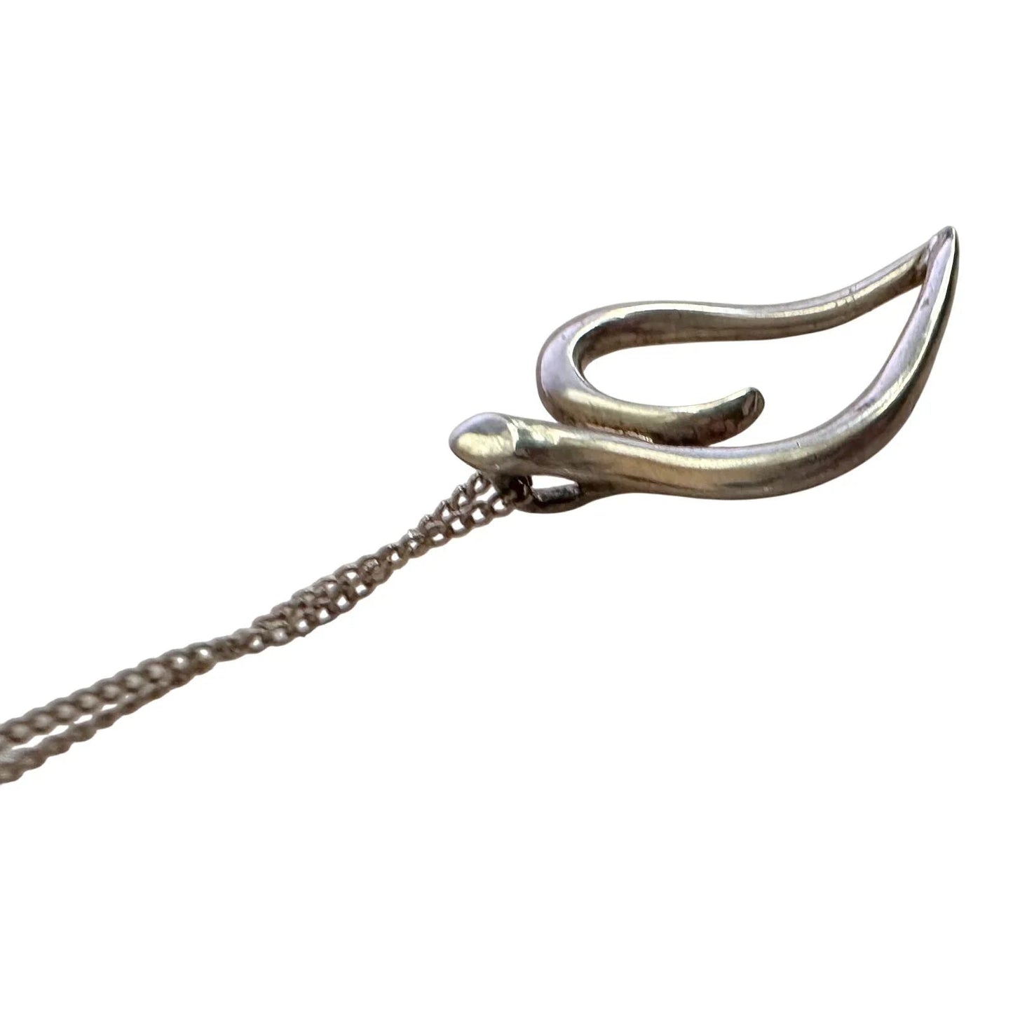 Tiffany & Co Sterlilng Open Leaf Necklace - Tiffany & Co. - Necklace with Pendant - A+ Stuff