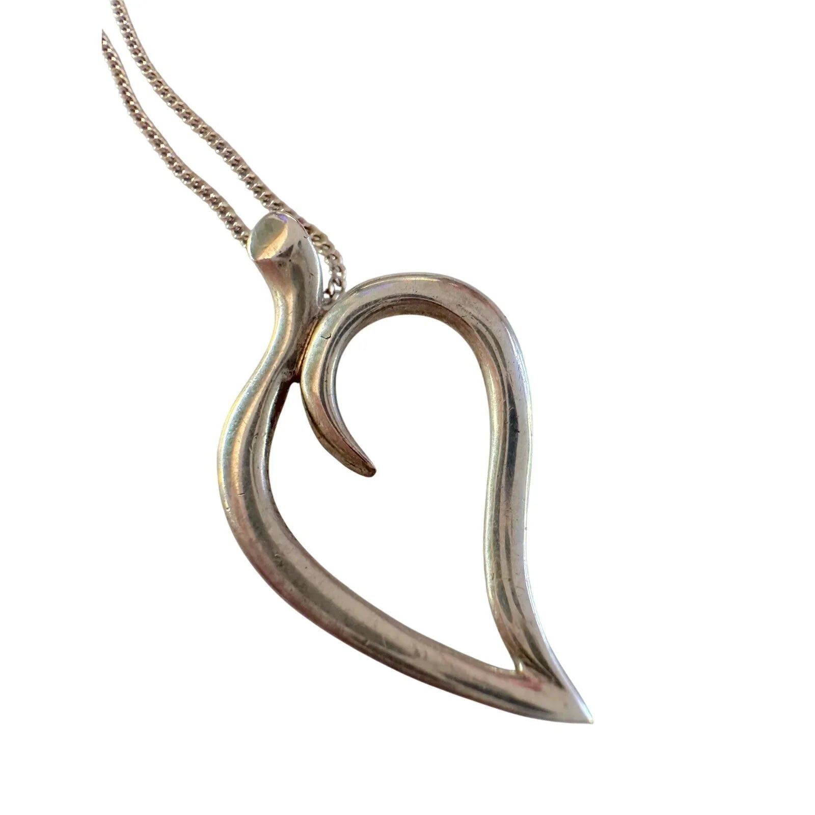 Tiffany & Co Sterlilng Open Leaf Necklace - Tiffany & Co. - Necklace with Pendant - A+ Stuff