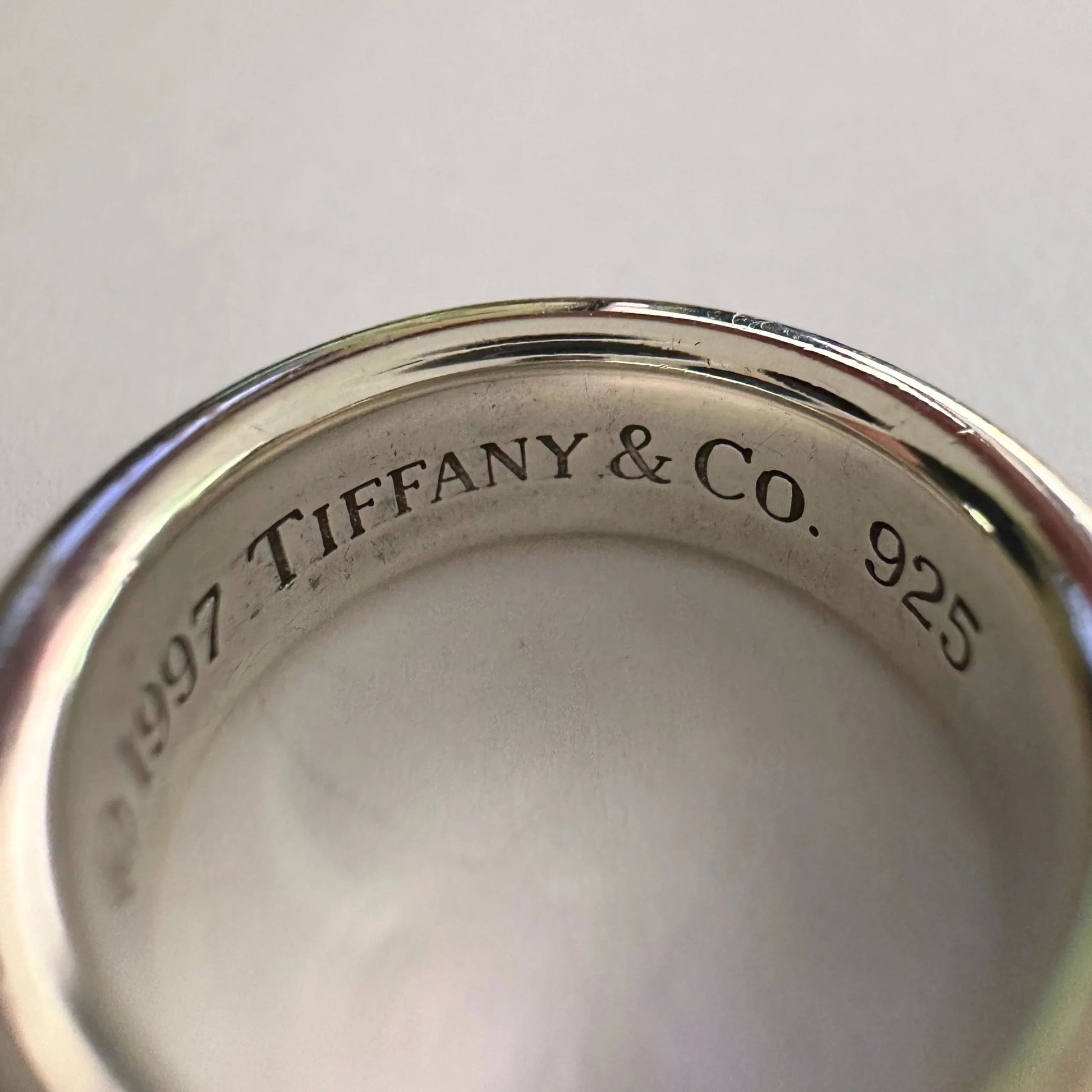 Tiffany & Co Thick 1837 Sterling Silver Ring - Size 5 - Tiffany & Co - Ring - A+ Stuff