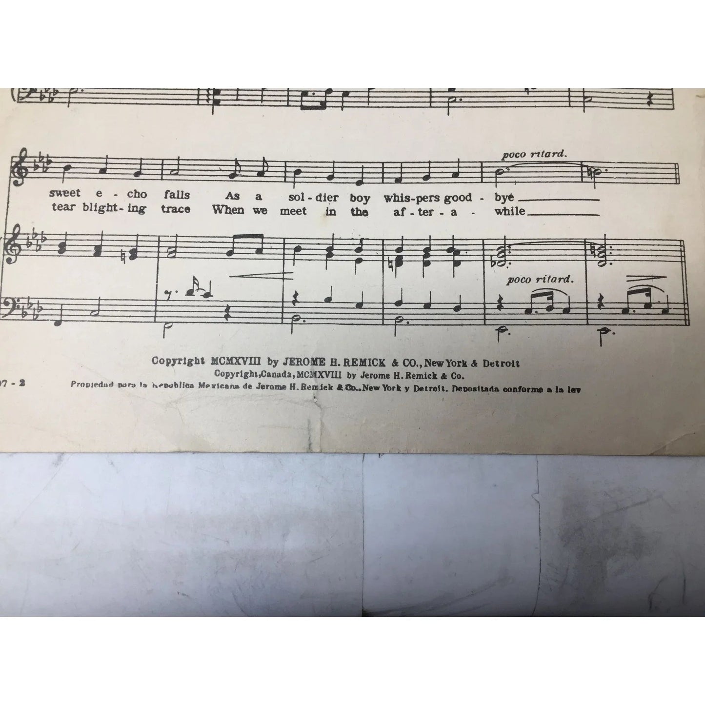 ''TILL WE MEET AGAIN'' By Raymond B Egan and Richard A Whiting - A+ Stuff - SHEET MUSIC - A+ Stuff