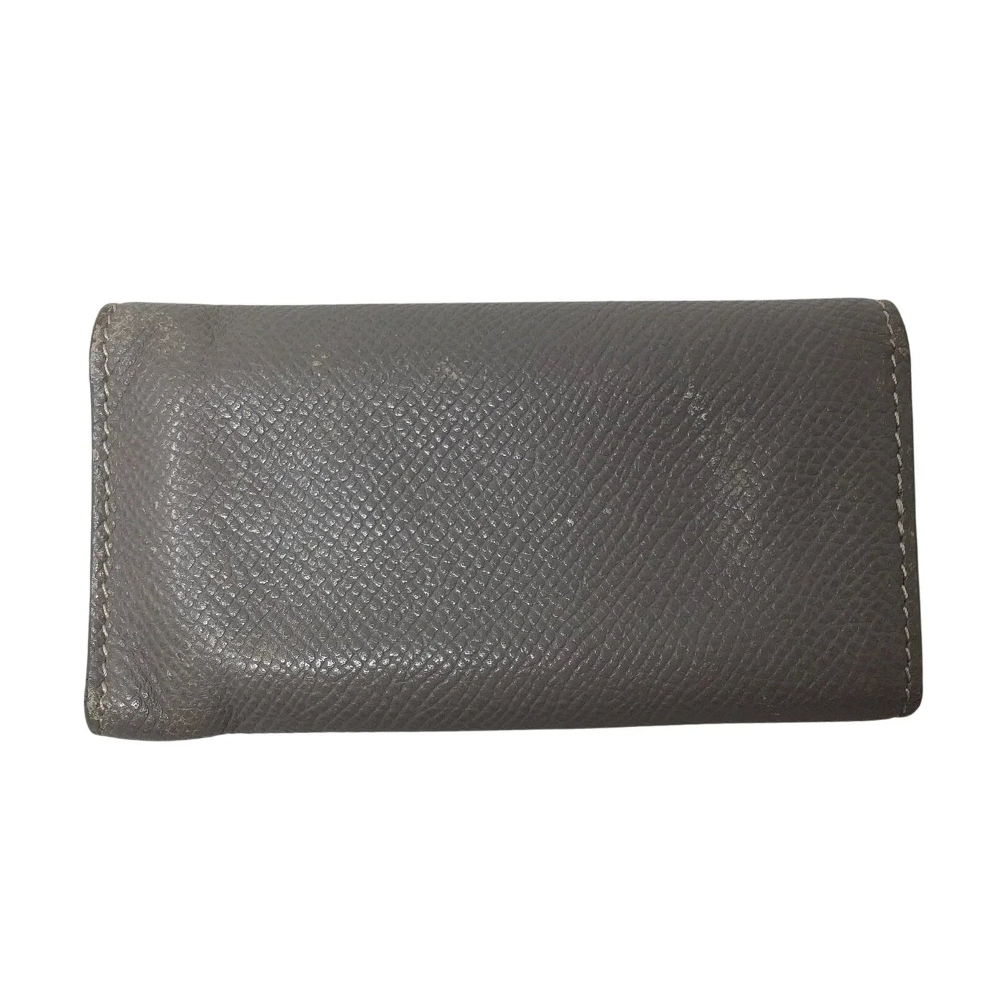 TOD'S 5 Key Keyholder Wallet - Beige/Gray Pebbled Leather - Tod's - Key holder Wallet - A+ Stuff