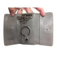 TOD'S 5 Key Keyholder Wallet - Beige/Gray Pebbled Leather - Tod's - Key holder Wallet - A+ Stuff