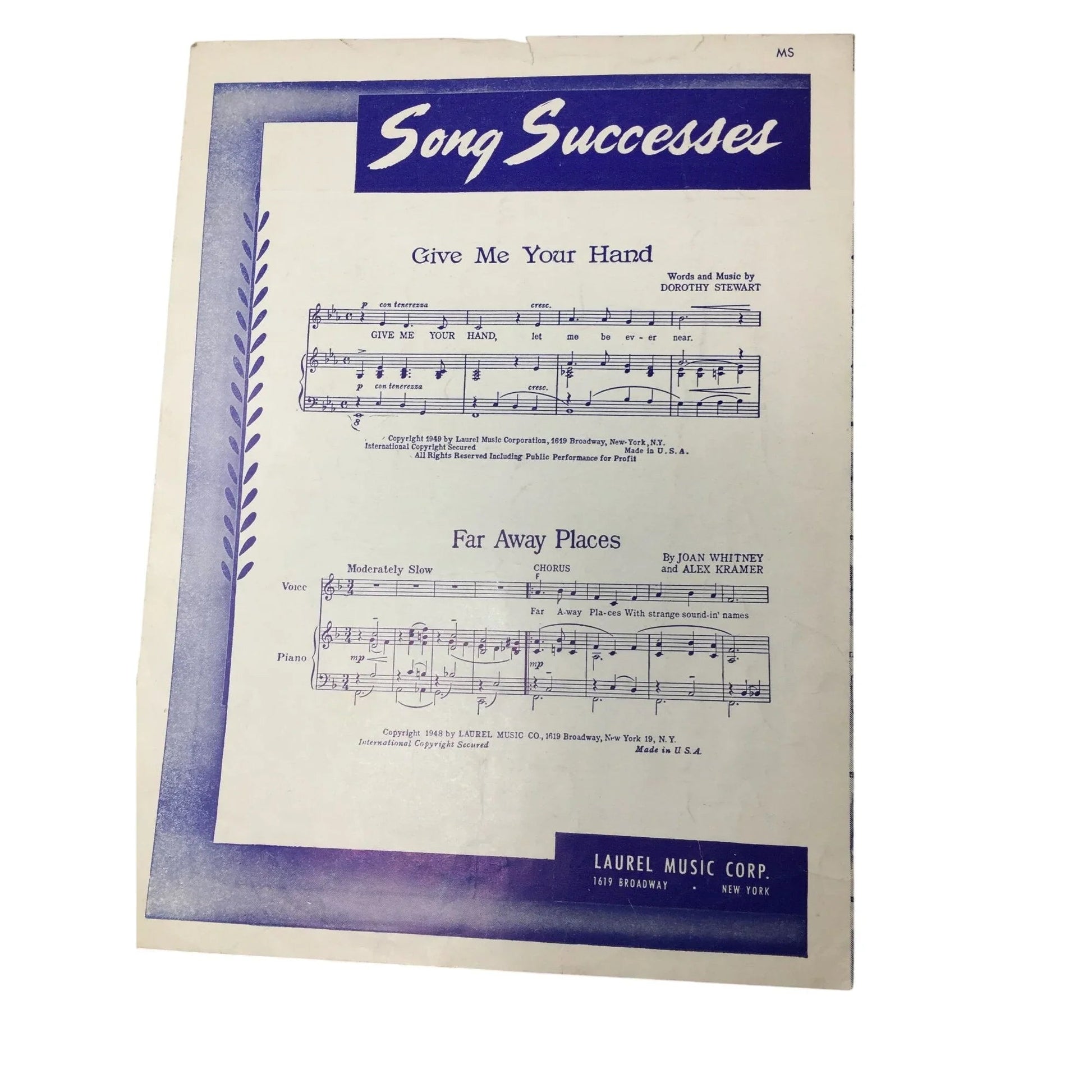''TOM'S TUNE'' VINTAGE 1951 SHEET MUSIC - A+ Stuff - SHEET MUSIC - A+ Stuff