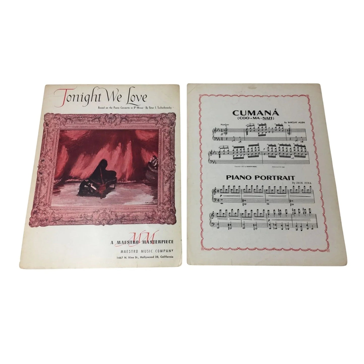 ''Tonight We Love'' Vintage Sheet Music - A+ Stuff - SHEET MUSIC - A+ Stuff
