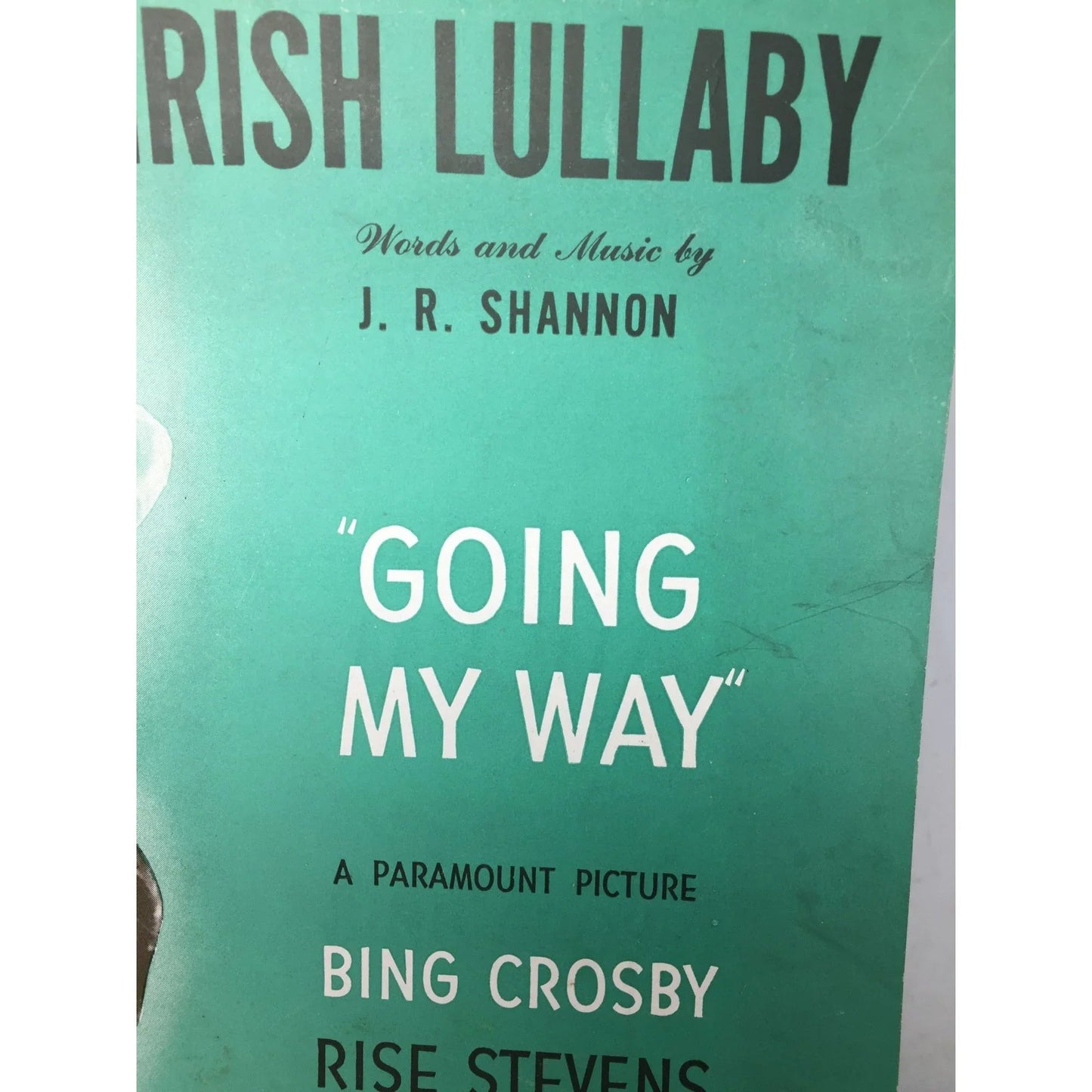 Too - Ra - Loo - Ra - Loo - Ral That's an Irish Lullaby Vintage sheet music - A+ Stuff - SHEET MUSIC - A+ Stuff