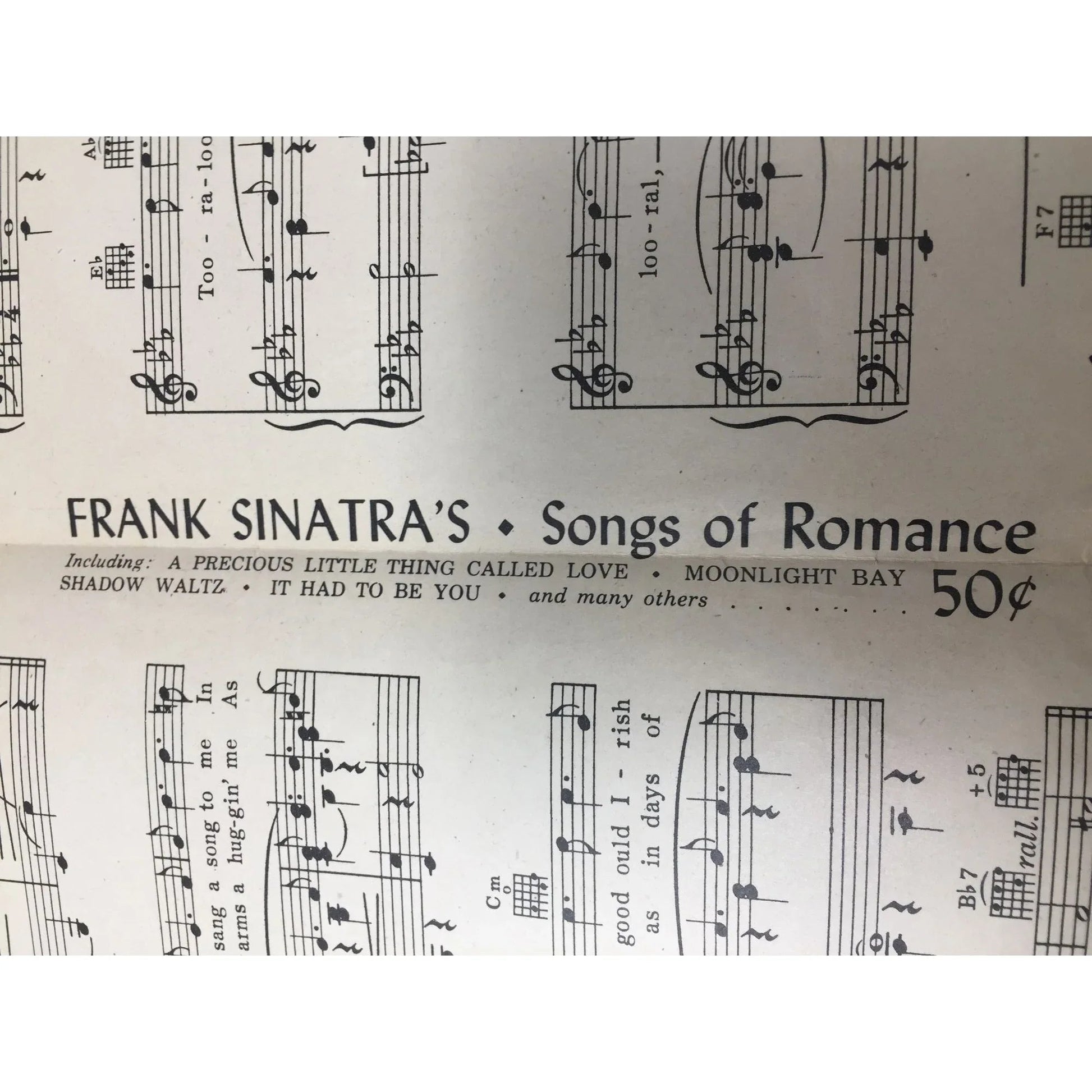 Too - Ra - Loo - Ra - Loo - Ral That's an Irish Lullaby Vintage sheet music - A+ Stuff - SHEET MUSIC - A+ Stuff