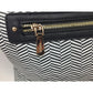 Trina Turk Optical Illusion Black & White Chevron 2 Way Tote NWT - Trina Trina Turk - tote bag - A+ Stuff