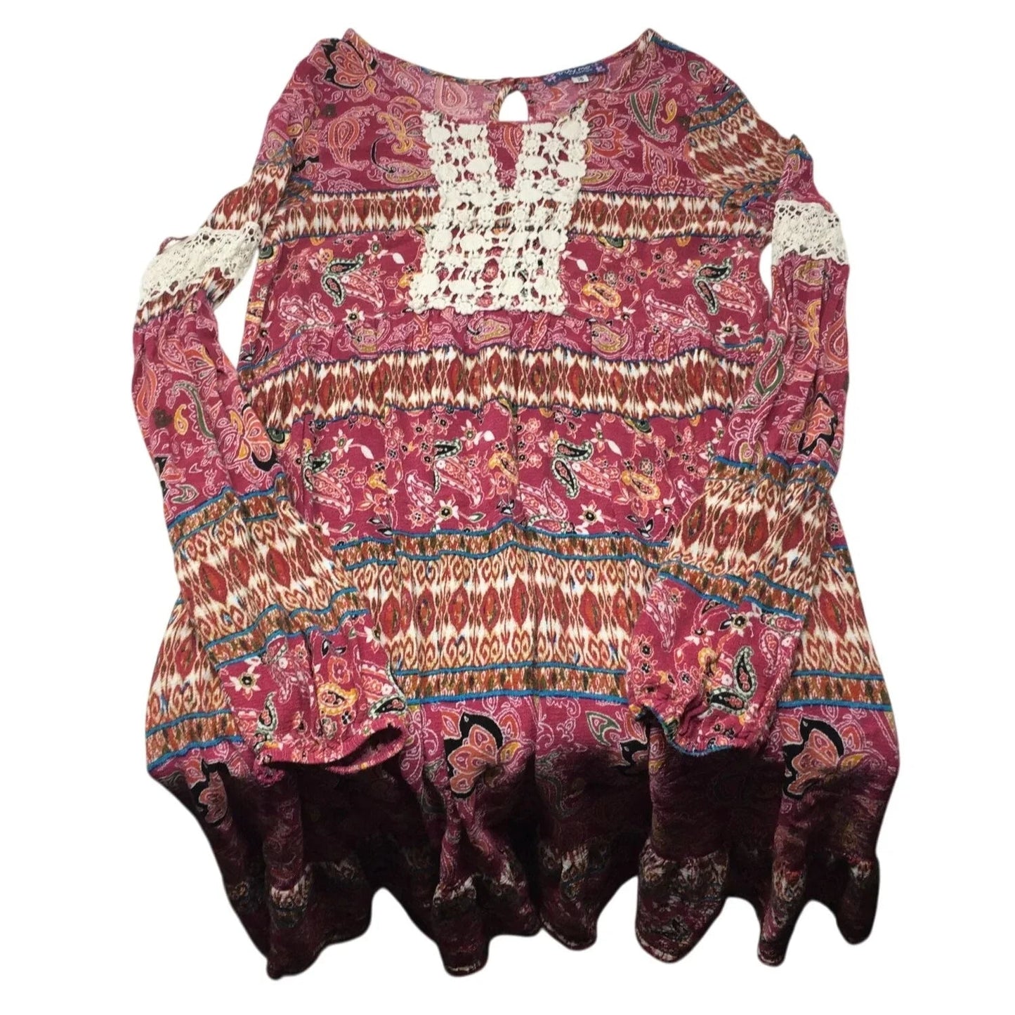 ''Truly Me by Sara Sara'' Girl's Colorful Patterned Dress Size 16 - Truly Me by Sara Sara - dress - A+ Stuff