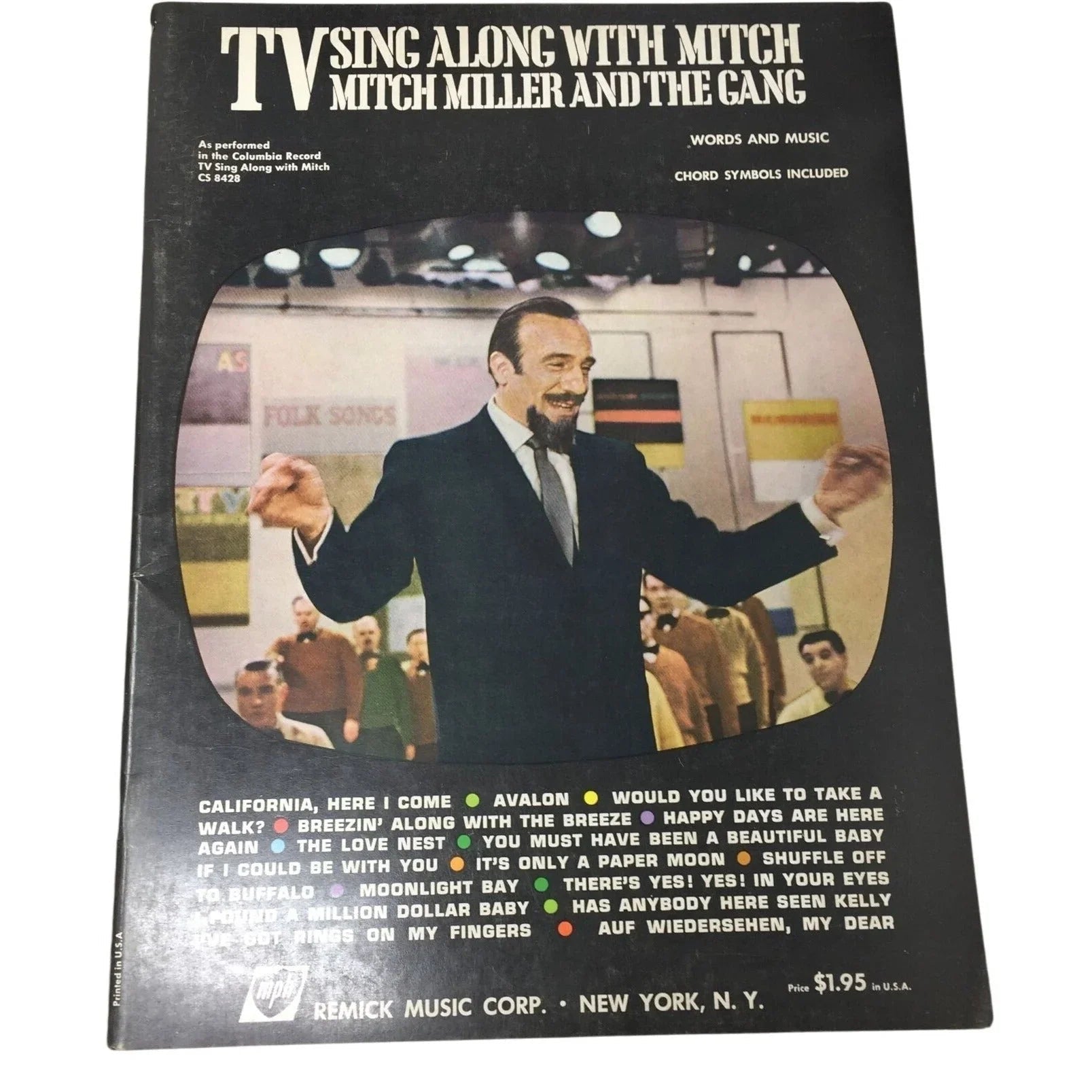 ''TV Sing Along With Mitch - Mitch Miller and the Gang'' Words and music - A+ Stuff - SHEET MUSIC - A+ Stuff
