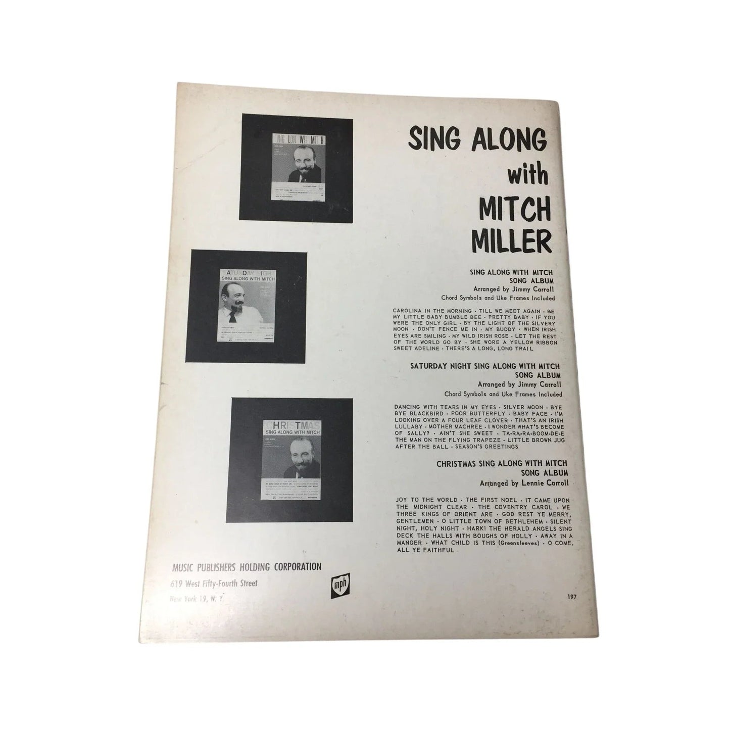 ''TV Sing Along With Mitch - Mitch Miller and the Gang'' Words and music - A+ Stuff - SHEET MUSIC - A+ Stuff