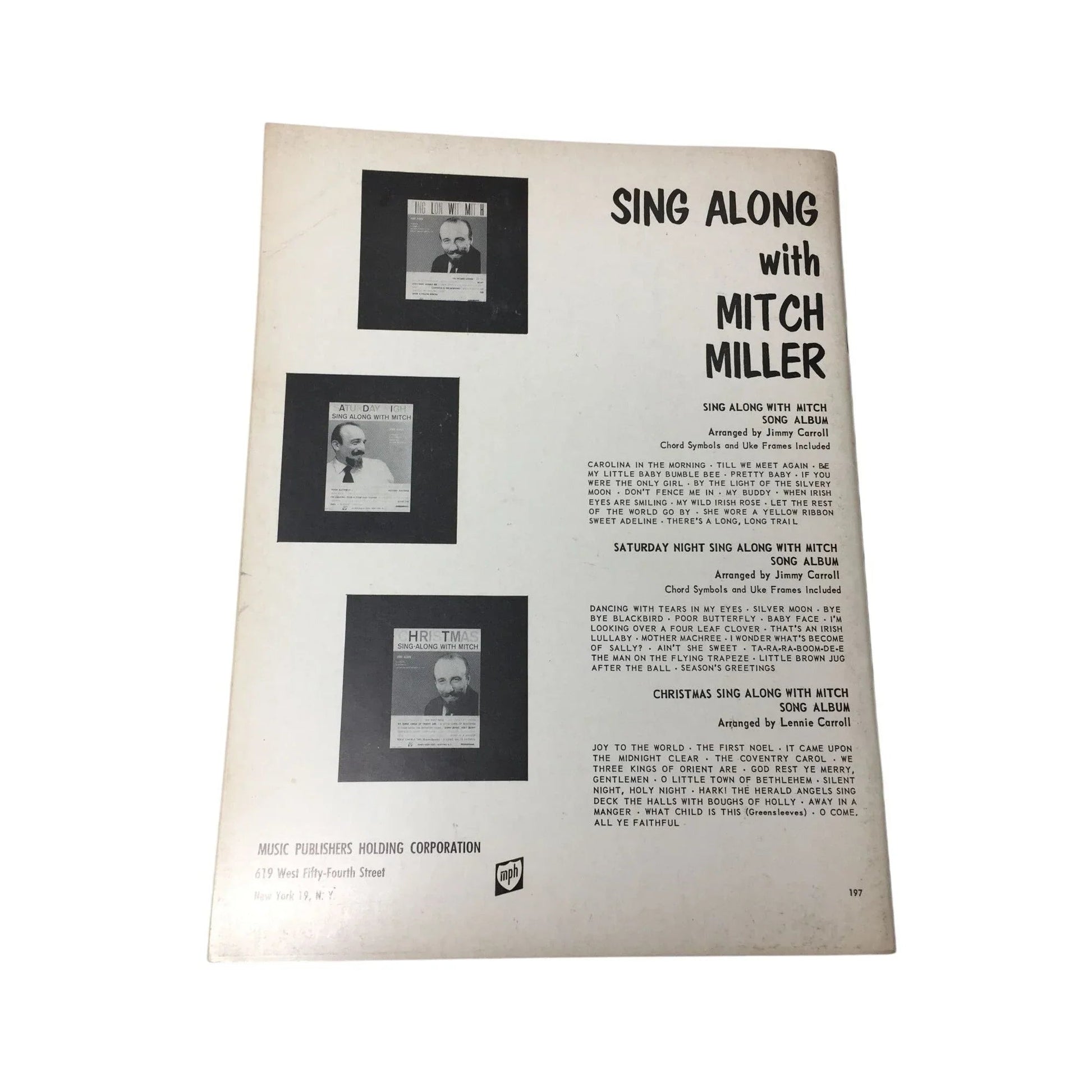 ''TV Sing Along With Mitch - Mitch Miller and the Gang'' Words and music - A+ Stuff - SHEET MUSIC - A+ Stuff
