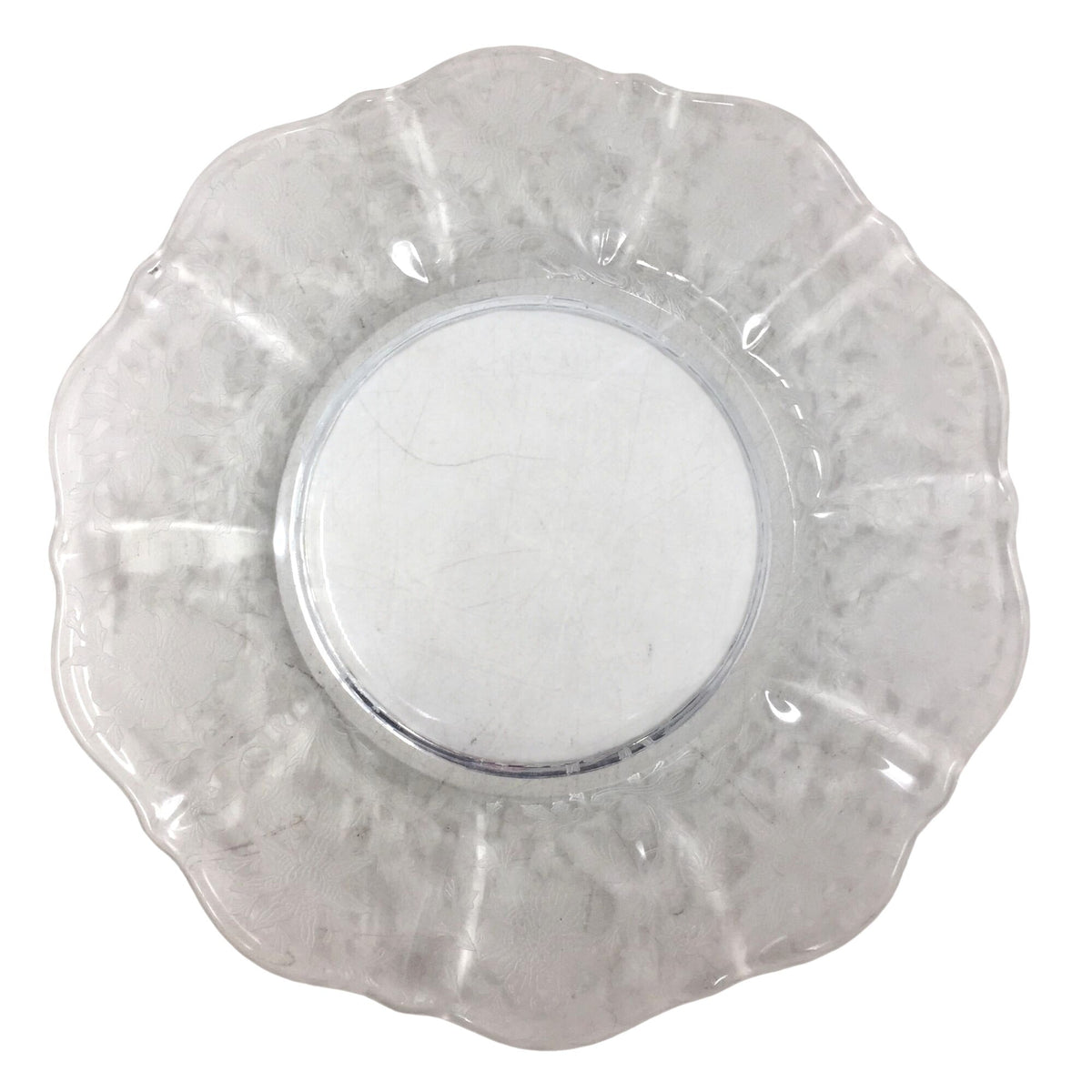 Vintage Cambridge Glass Wildflower Etched Bread & Butter Plate (6") Cambridge Glass Company  A+ Stuff Drinking, Dining & More