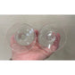 TWO (2) Clear Glass Footed Flute Glasses - A+ Stuff - Glass - A+ Stuff