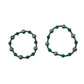 Two Blue and Silver Beaded Bracelets - A+ Stuff - Bracelet - A+ Stuff