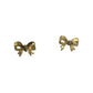 Two Pairs of Womens Gold Tone Bow Earrings - A+ Stuff - Earrings - A+ Stuff