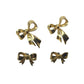 Two Pairs of Womens Gold Tone Bow Earrings - A+ Stuff - Earrings - A+ Stuff
