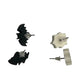 Two Pairs of Women's Halloween Earrings (1 Bat Pair and 1 Spider Pair) - A+ Stuff - Earrings - A+ Stuff