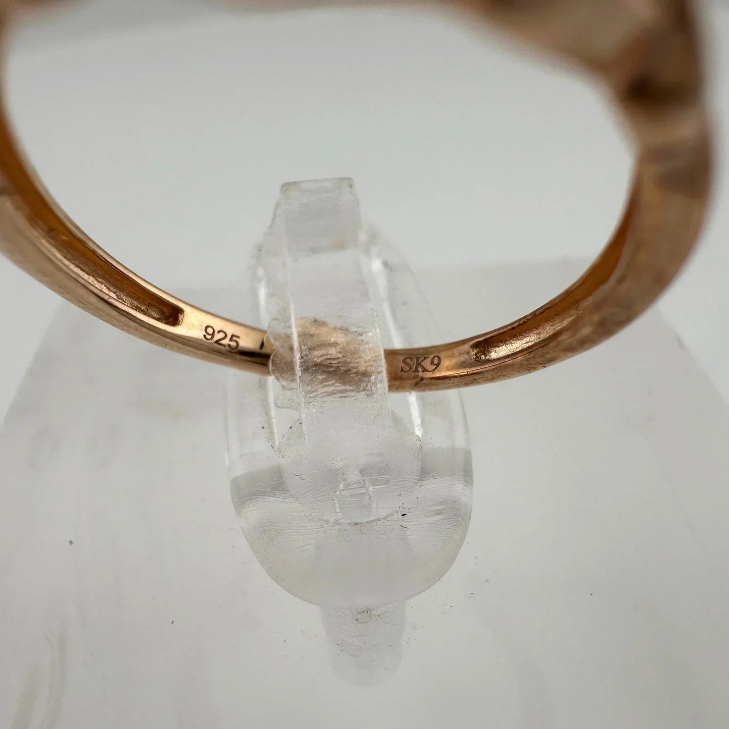 Two Tone Diamond Cluster Ring with Hearts on sides - size 7 - Unbranded - Diamond Ring - A+ Stuff