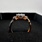Two Tone Diamond Cluster Ring with Hearts on sides - size 7 - Unbranded - Diamond Ring - A+ Stuff