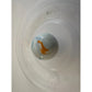 Two Vintage Milky White Shooter Marbles with Blue and Orange Stripes on them - A+ Stuff - Collectibles - A+ Stuff