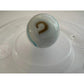 Two Vintage Milky White Shooter Marbles with Blue and Orange Stripes on them - A+ Stuff - Collectibles - A+ Stuff