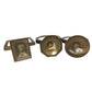 Two's Company Gold Tone Footed 3 by 3 Double Sided Photo Frames - A+ Stuff - Photo Frame - A+ Stuff