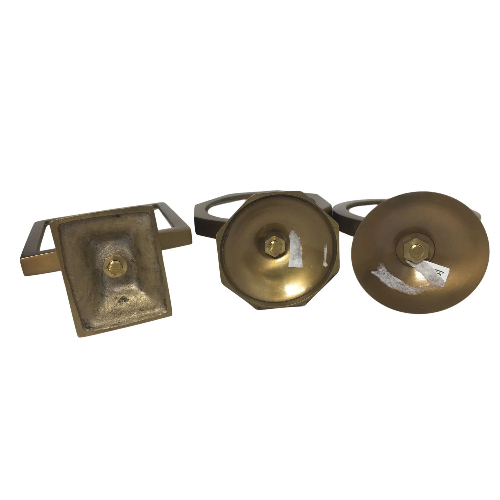 Two's Company Gold Tone Footed 3 by 3 Double Sided Photo Frames - A+ Stuff - Photo Frame - A+ Stuff