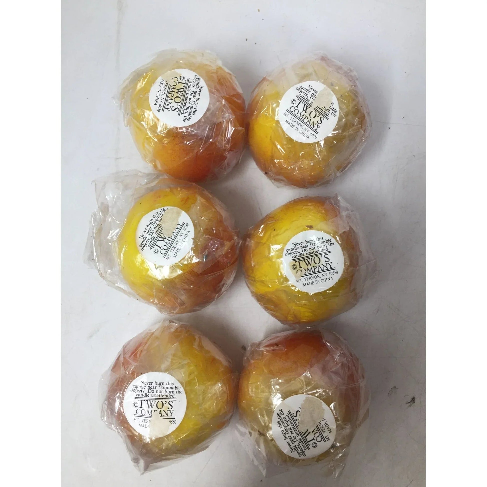 Two's Company Set of 6 Apple Shaped Candles (New) - Two's Company - Home & Garden - A+ Stuff