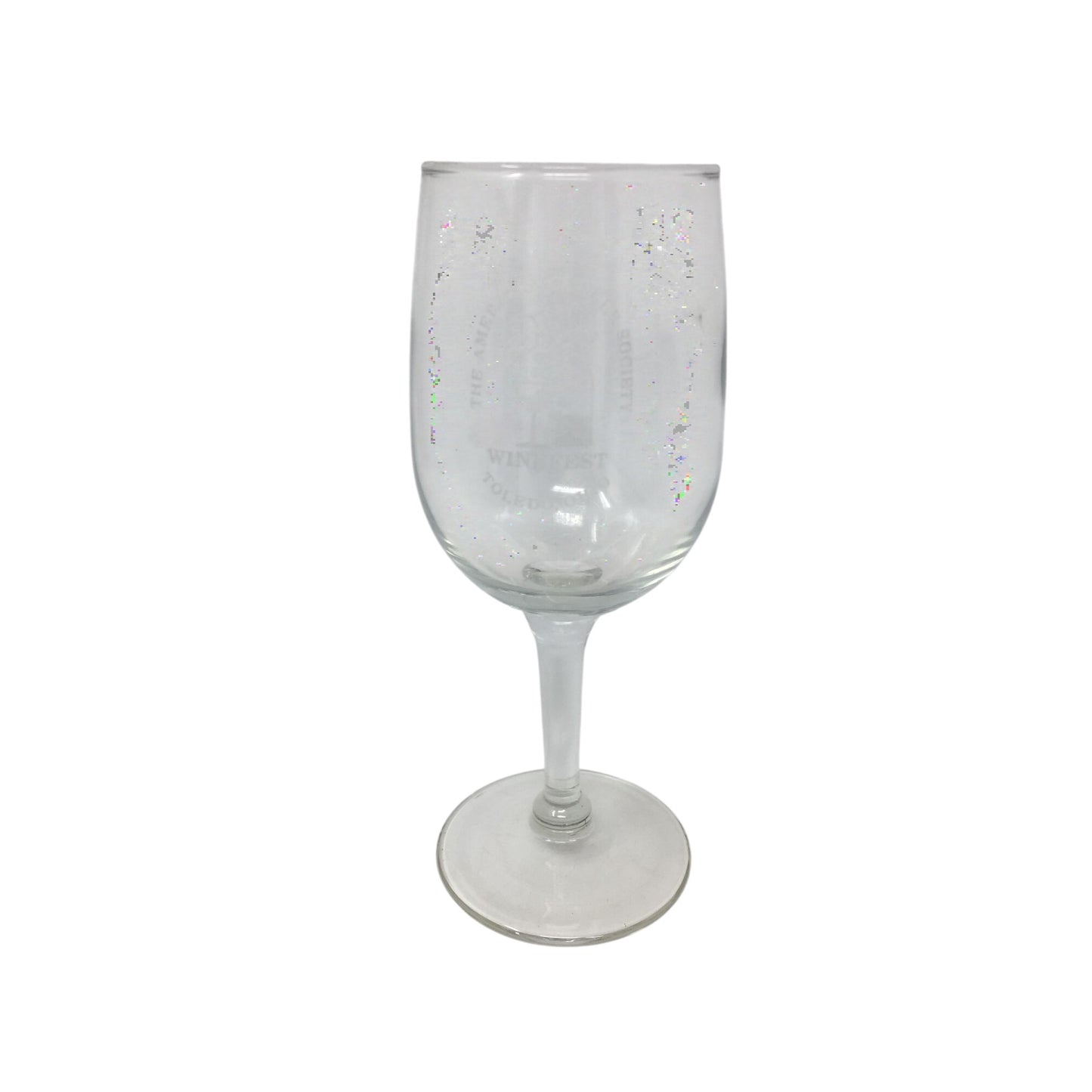 The American Cancer Society Winefest Toledo Oh Clear Glass Stemmed Wine Glass